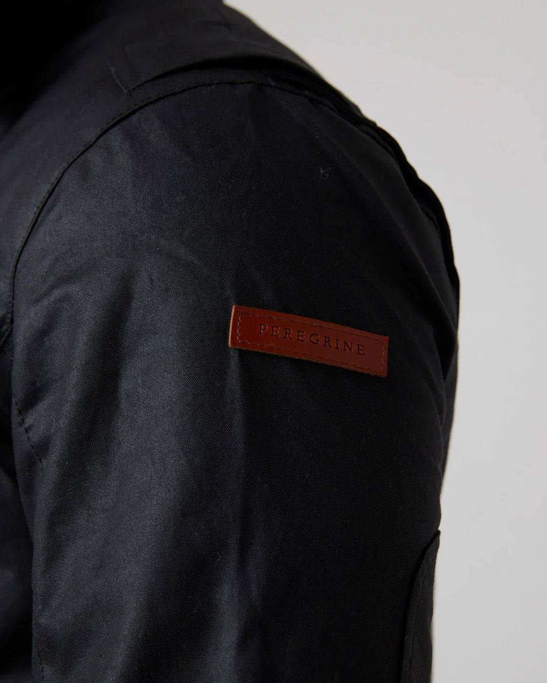 Peregrine | La veste en coton ciré ''Bexley'' - Noir