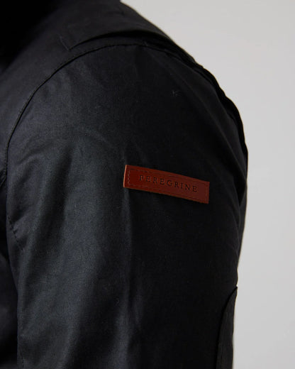 Peregrine | La veste en coton ciré ''Bexley'' - Noir