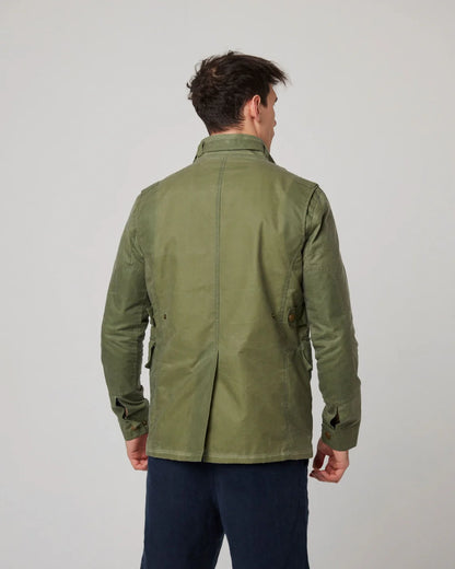 Peregrine | La veste en coton ciré ''Bexley'' - Sage