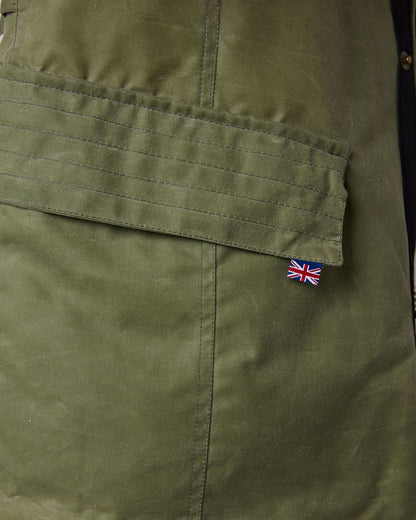 Peregrine | La veste en coton ciré ''Bexley'' - Sage