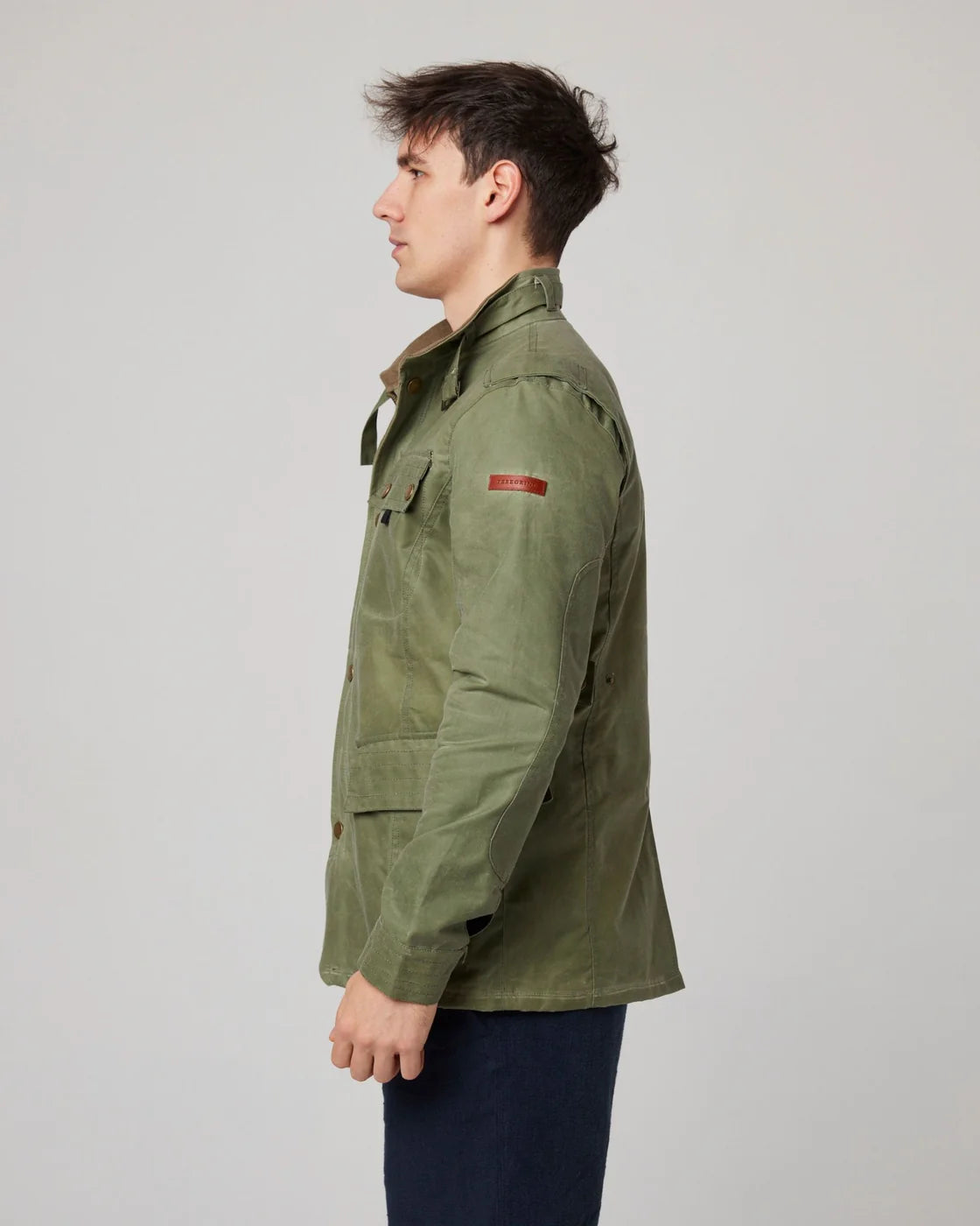 Peregrine | La veste en coton ciré ''Bexley'' - Sage