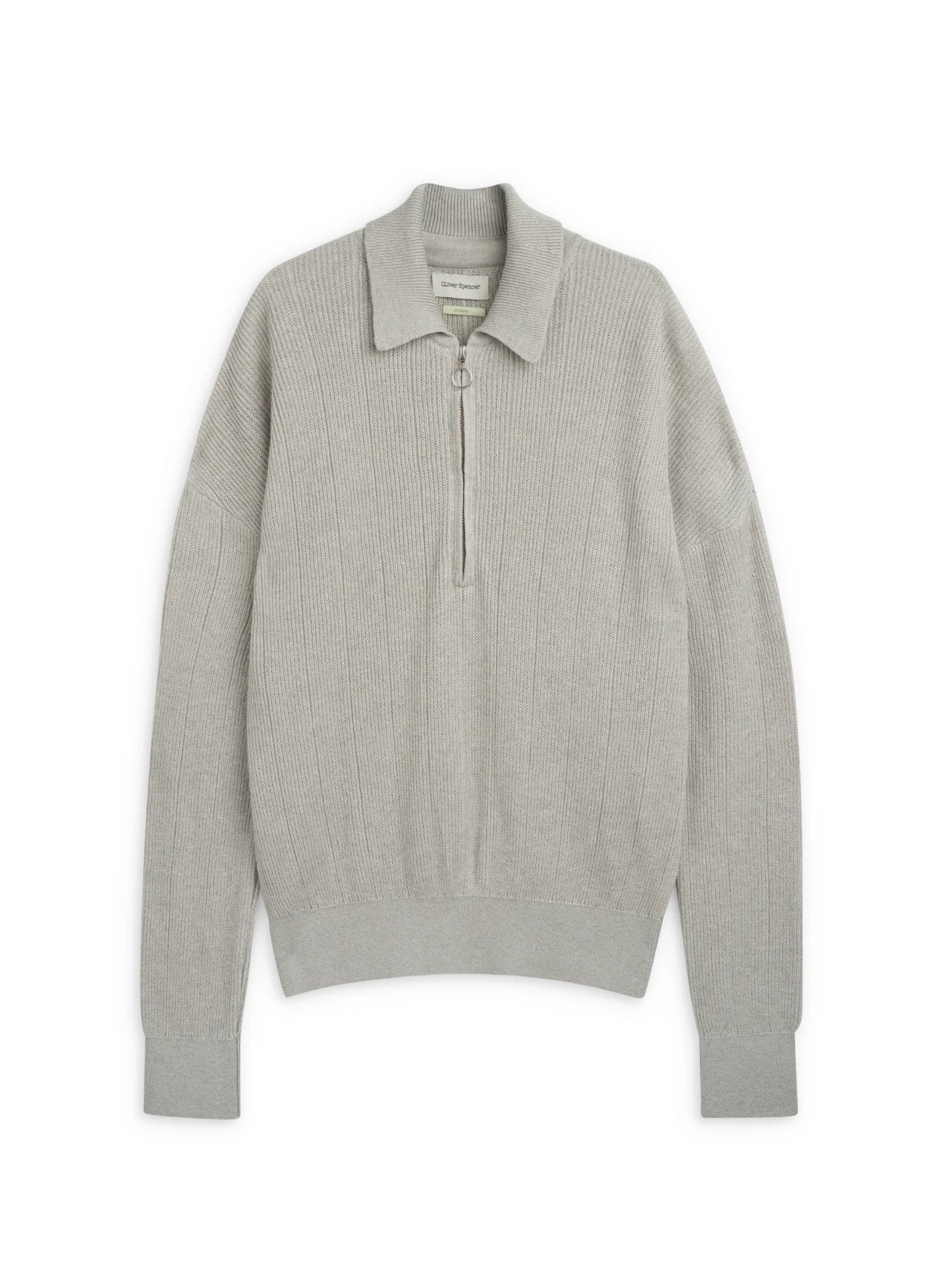 Oliver Spencer | Pull à demi-zip "Brice" - Gris