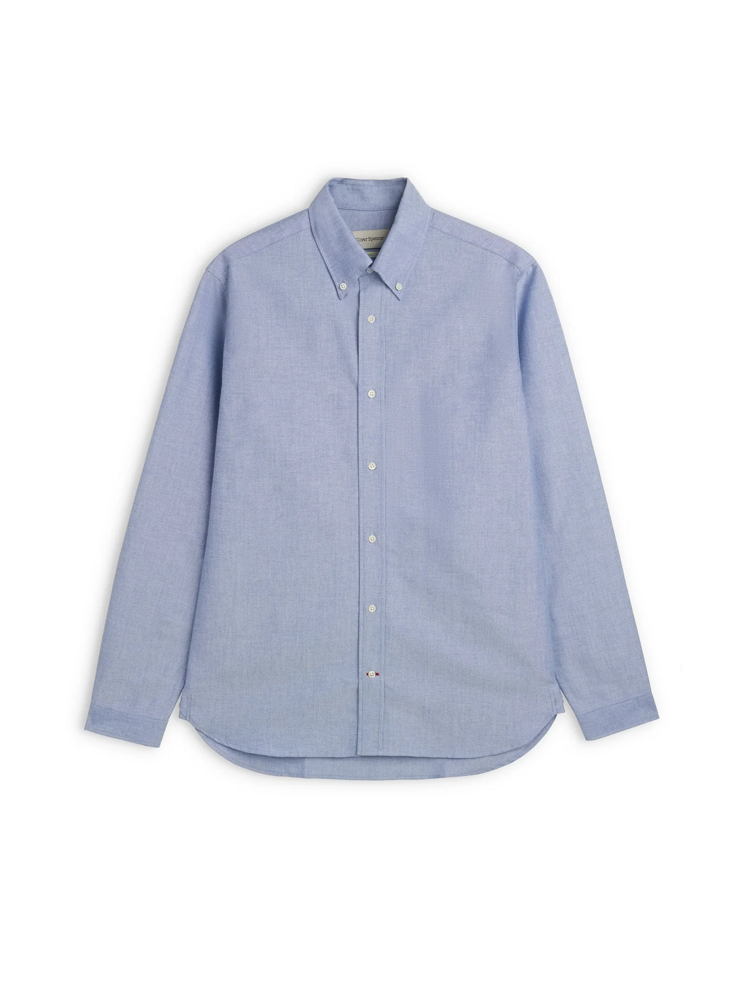 Oliver Spencer | Chemise à manches longues Oxford "brook" - Bleu de brecon