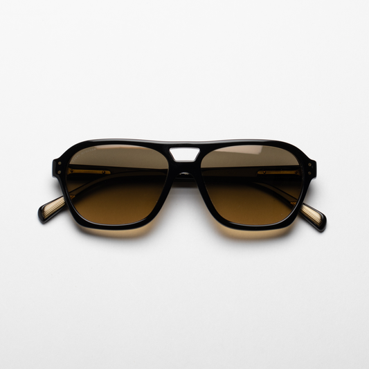 Steve McQueen Eyewear | Les lunettes de soleil ''BRUCE''  - Noir / Brun dégradé