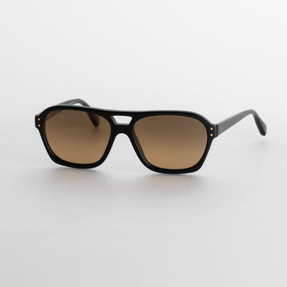 Steve McQueen Eyewear | Les lunettes de soleil ''BRUCE''  - Noir / Brun dégradé