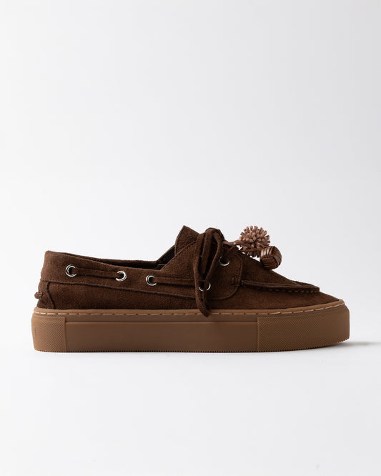 D.A.T.E. | Chaussures en daim "Caletta" - Brun