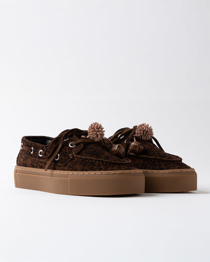 D.A.T.E. | Chaussures en motif léopard "Caletta" - Brun léopard