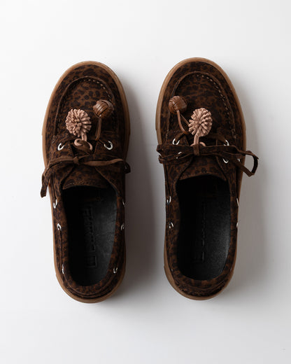 D.A.T.E. | Chaussures en motif léopard "Caletta" - Brun léopard