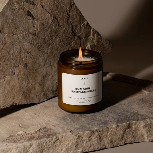 ATELIER LA VIE APOTHICAIRE | Bougie - Romarin Pamplemousse