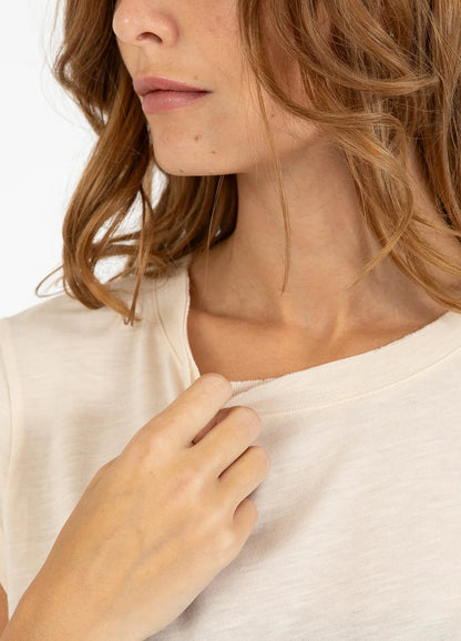 Coster Copenhagen | Tee Shirt col rond - Crème