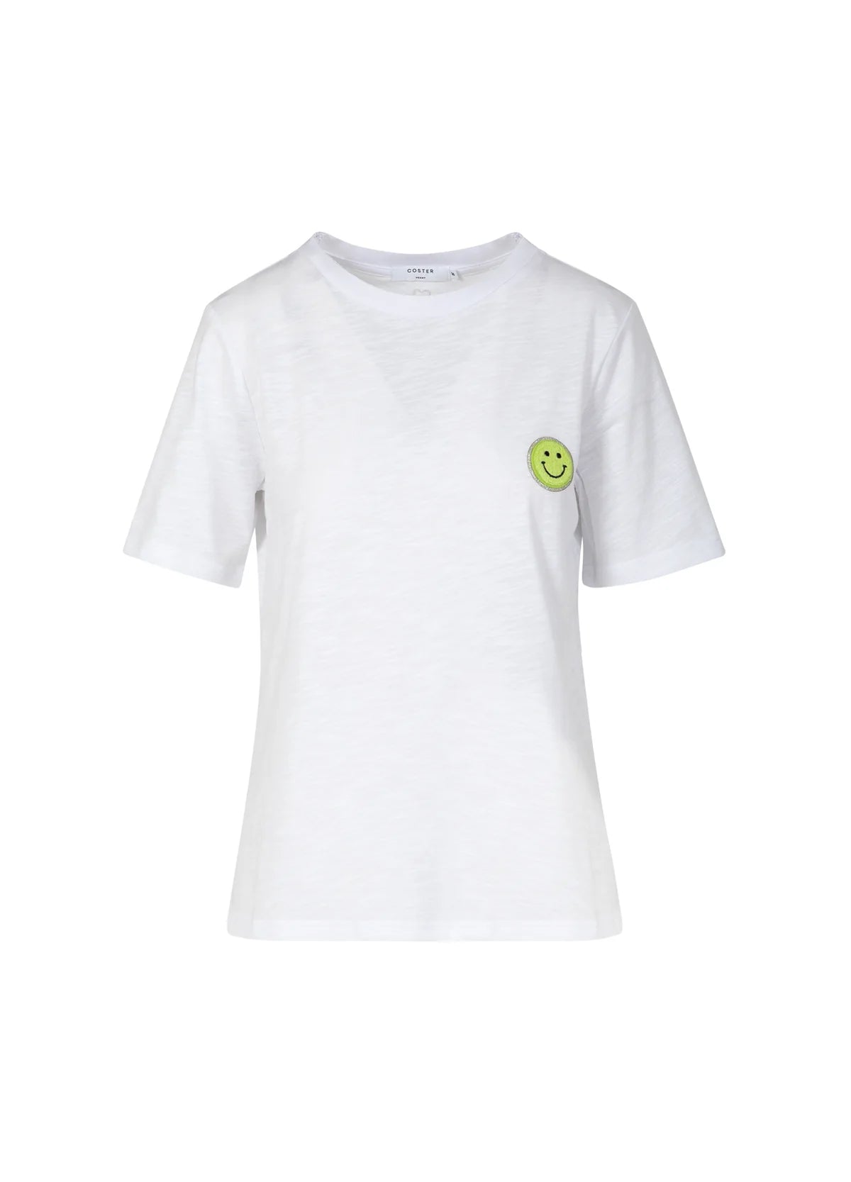 Coster | T-shirt avec écusson - Blanc/ vert
