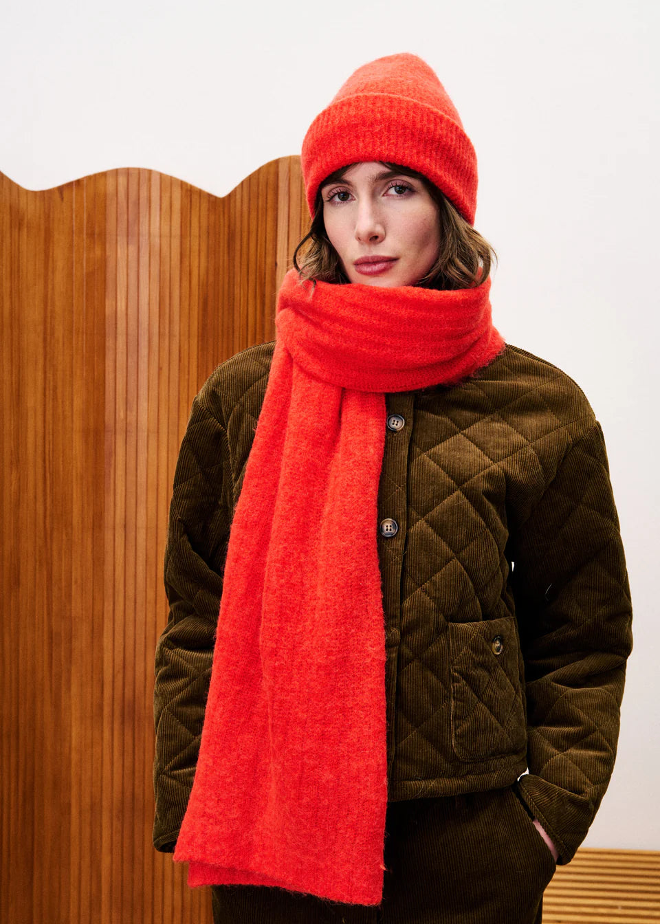 FRNCH | Gants "Bouvier" - Tangerine