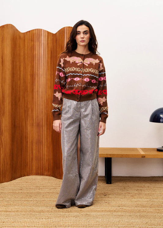 FRNCH | Pantalon "NINOU" - Chocolat