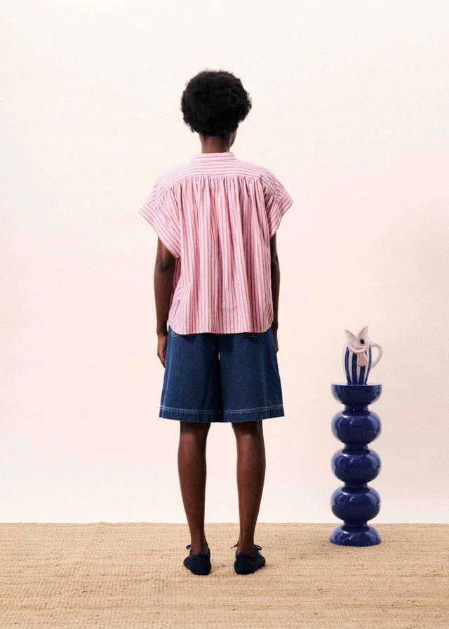 FRNCH | Chemise ''Bonaia'' -  Rose à rayures multicolores