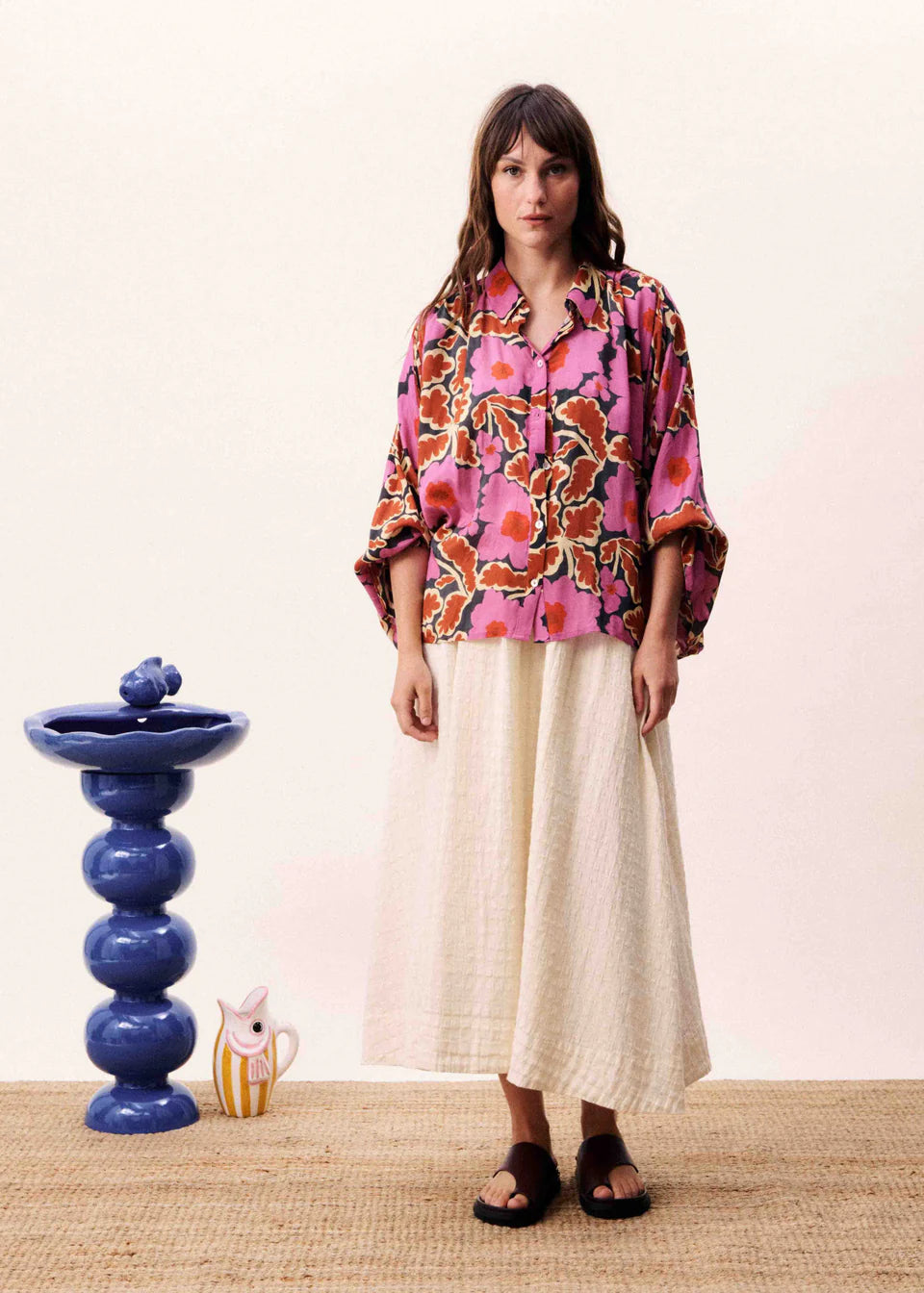 FRNCH | Jupe ''Cloudia'' -  Beige