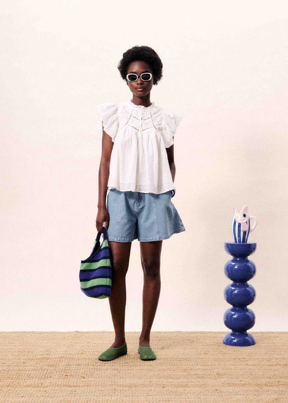 FRNCH | Short ''Khoi'' -  Bleu Claire