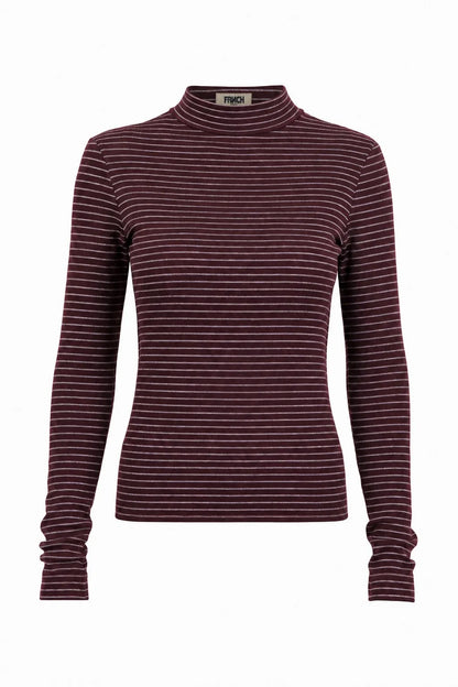 FRNCH | T-shirt à manches longues "Odori" - Bordeaux
