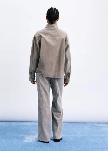FRNCH | Chemise à boutons "Gazi" - Gris