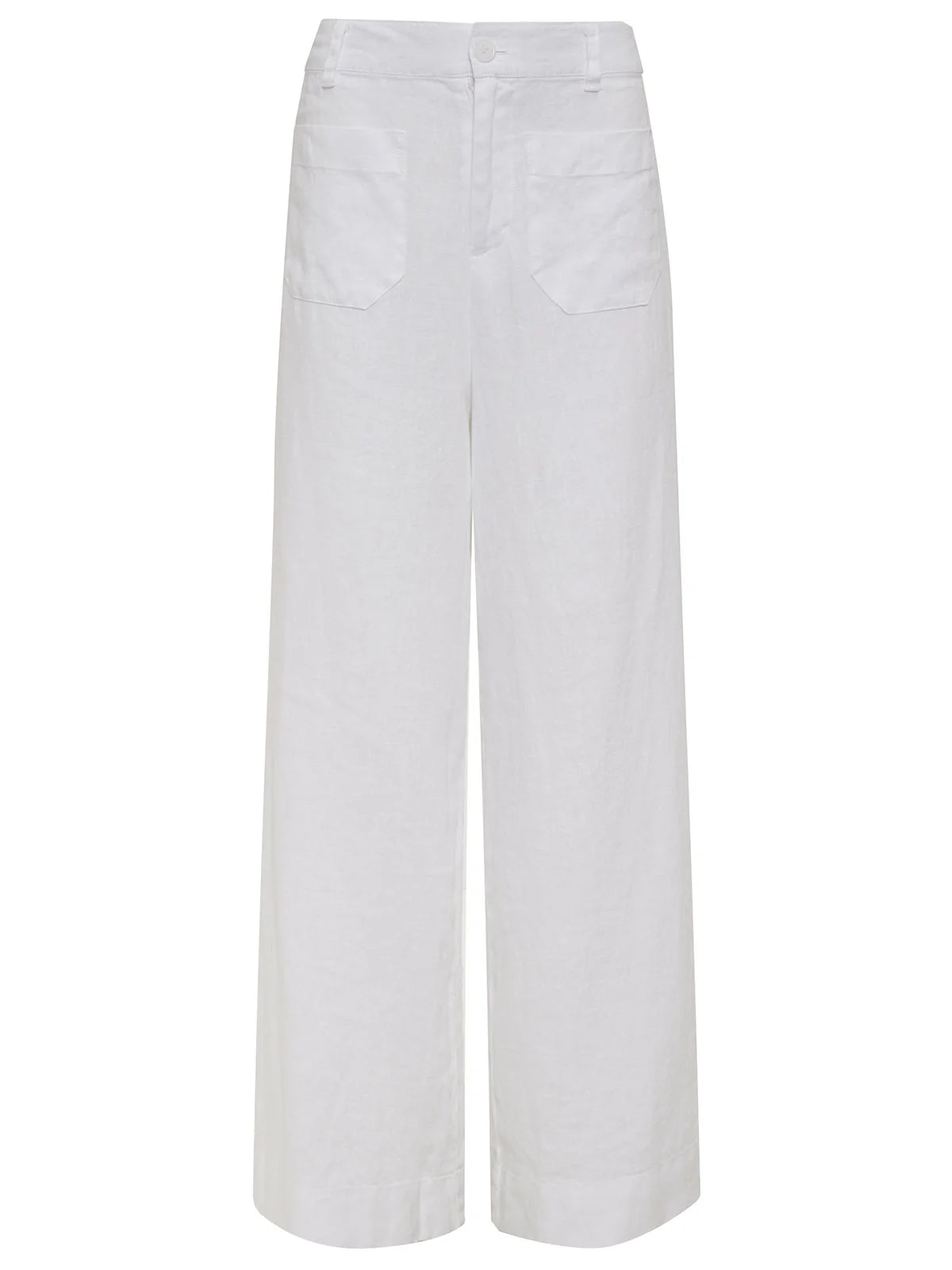 SANCTUARY | Pantalon large en lin "Marine Linen"  | Blanc