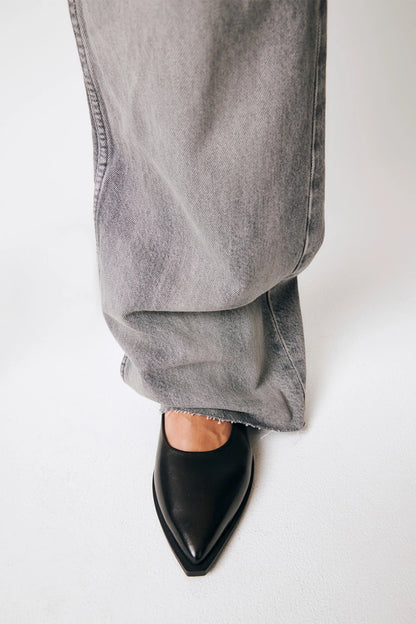 Copenhagen studio | Ballerines pointues en cuir - Noir