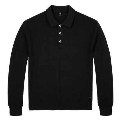 WAHTS | Polo à manche longue  "Crawford" - Noir