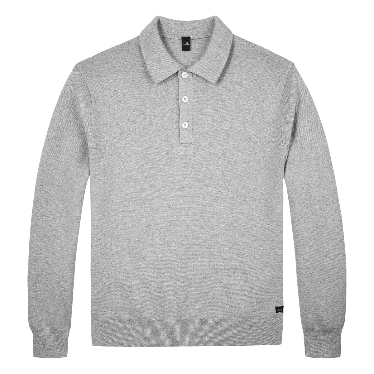 WAHTS | Polo à manche longue  "Crawford" - Gris