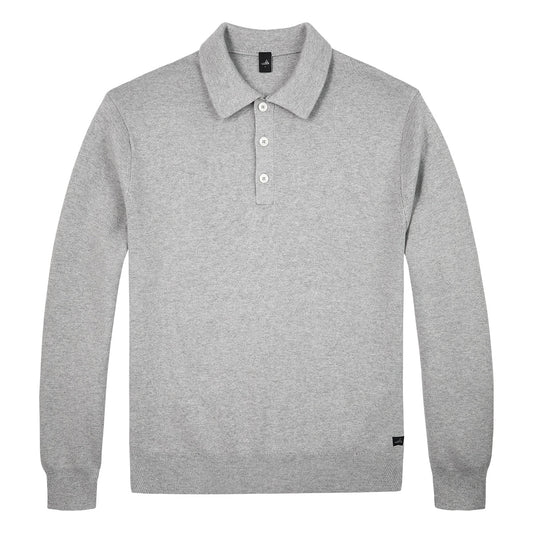 WAHTS | Polo à manche longue  "Crawford" - Gris
