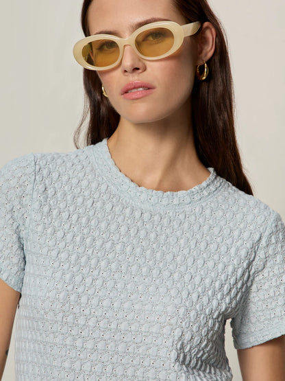 SANCTUARY | T-shirt 'Pucker up' | Bleu