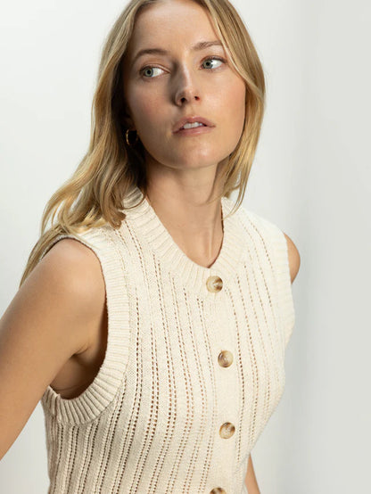 Sanctuary | Top "POINTELLE SHELL" - Beige