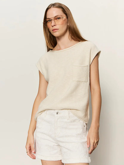 SANCTUARY | T-shirt chandail 'Easy' | Ivoire