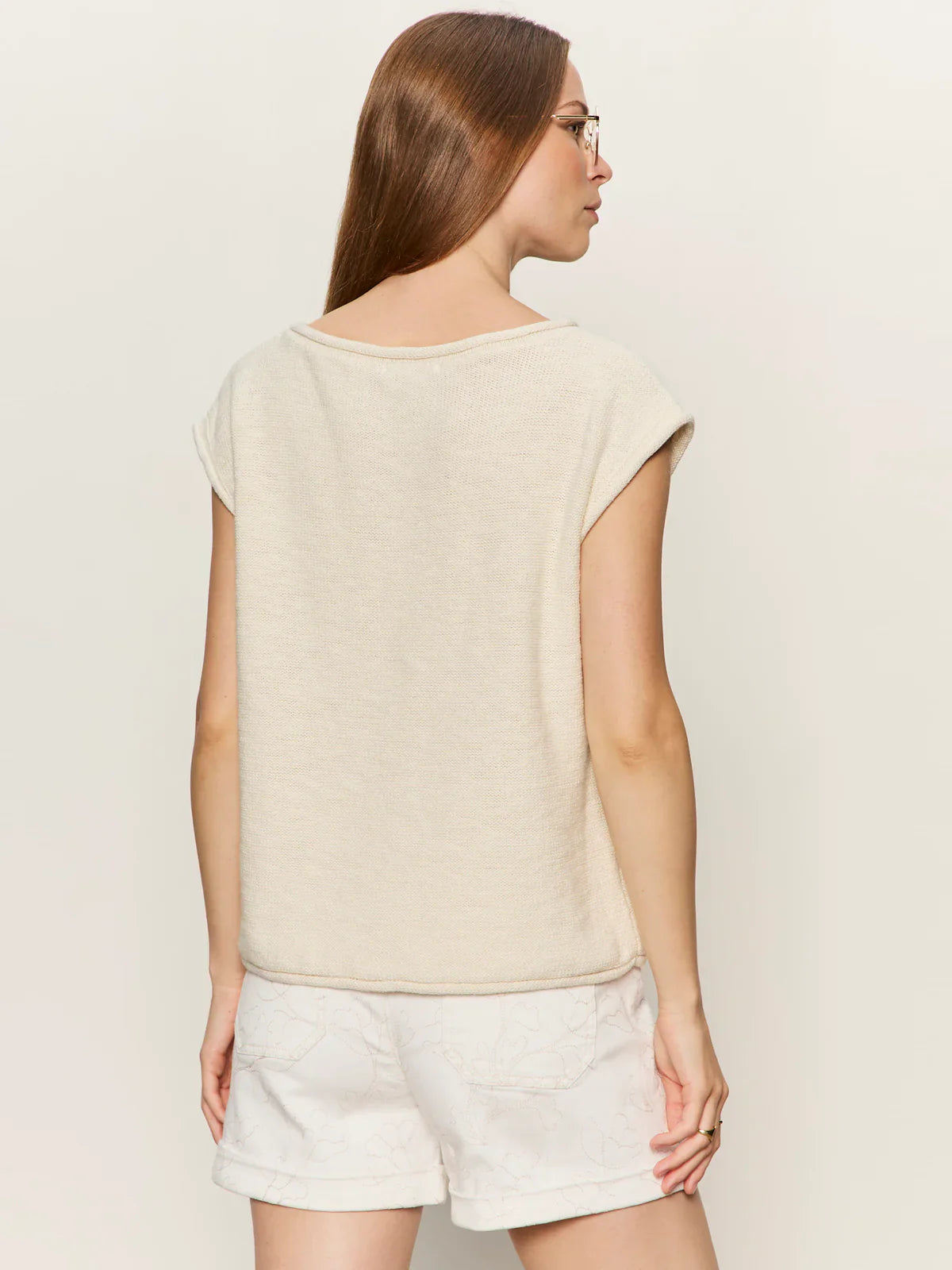 SANCTUARY | T-shirt chandail 'Easy' | Ivoire