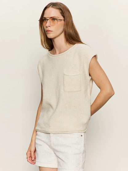 SANCTUARY | T-shirt chandail 'Easy' | Ivoire