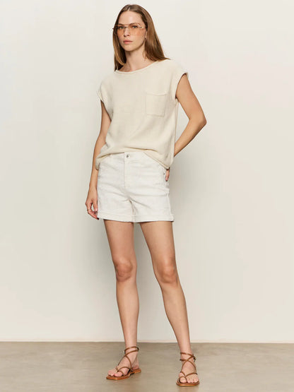 SANCTUARY | T-shirt chandail 'Easy' | Ivoire