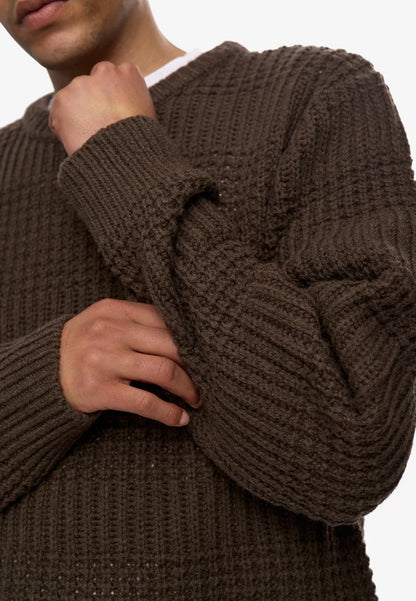 MINIMUM | Pull en tricot “Carlos” - Café turc