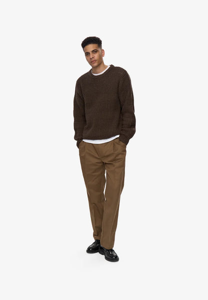 MINIMUM | Pull en tricot “Carlos” - Café turc