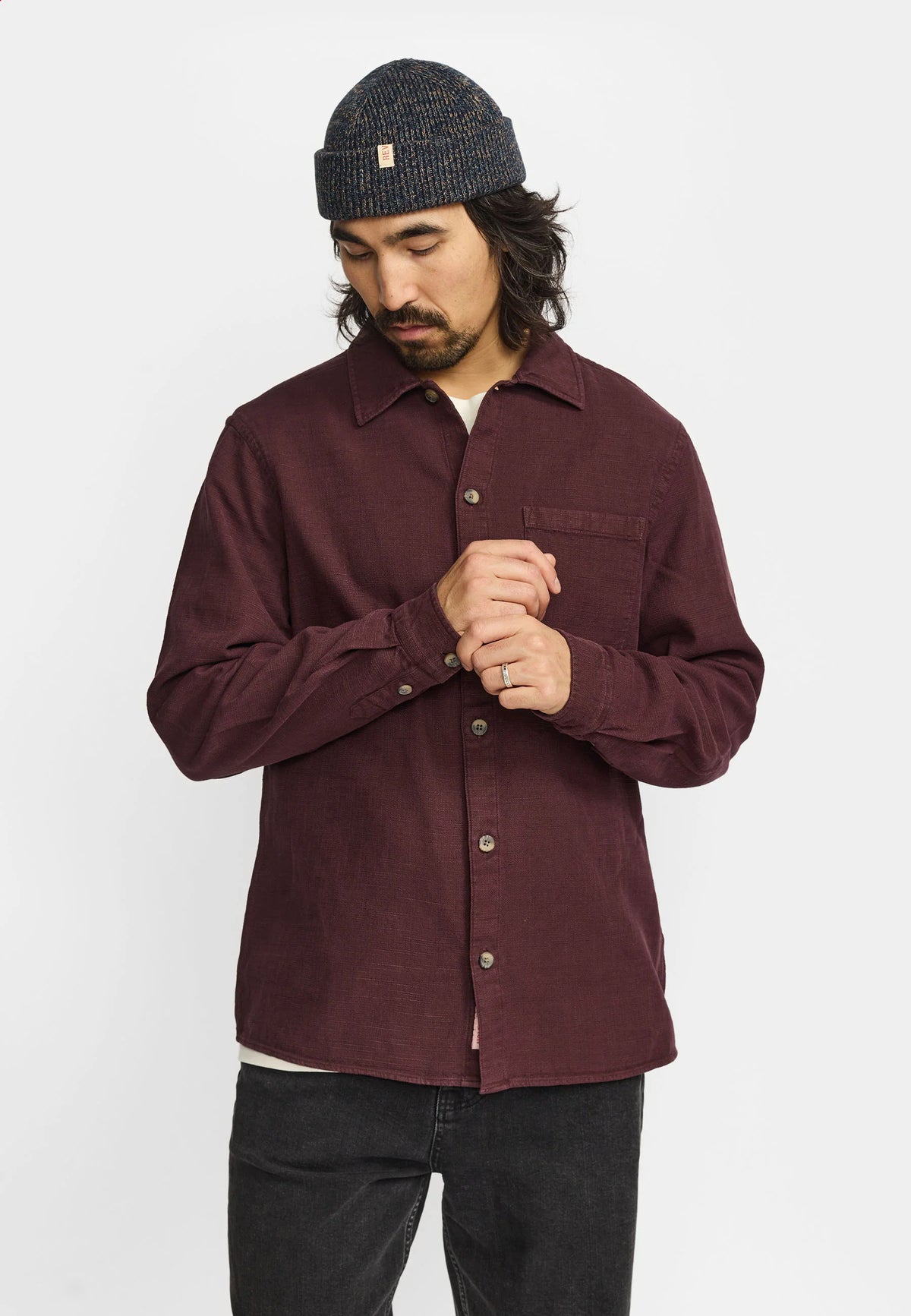 Revolution | Chemise ample / 3997 - Burgundy