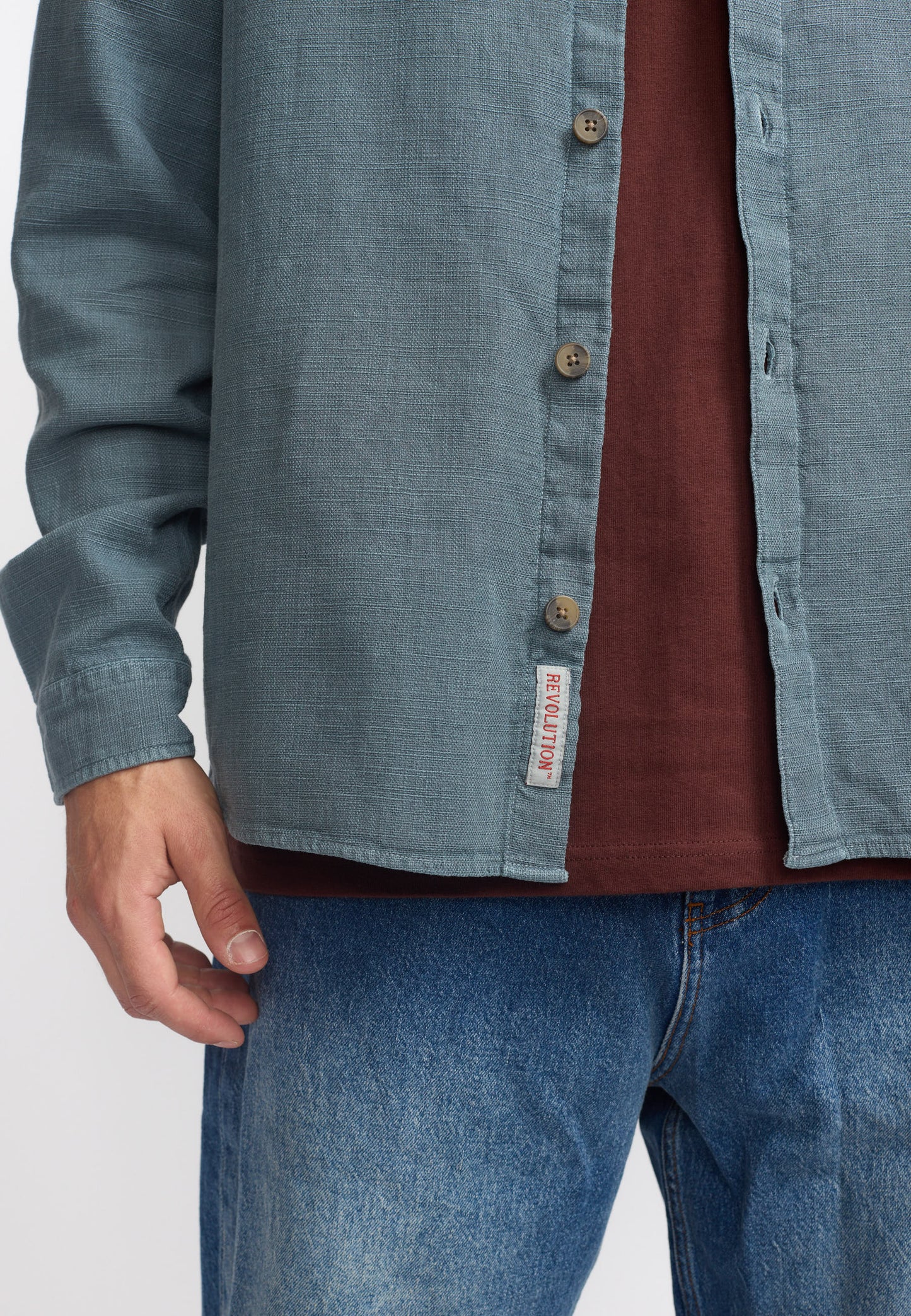 Revolution |Chemise décontractée / 3997 -Bleu cendré