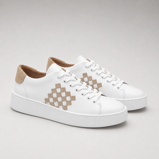 FABIANO RICCI |  Sneaker 'Damien' sans doublure  | Beige