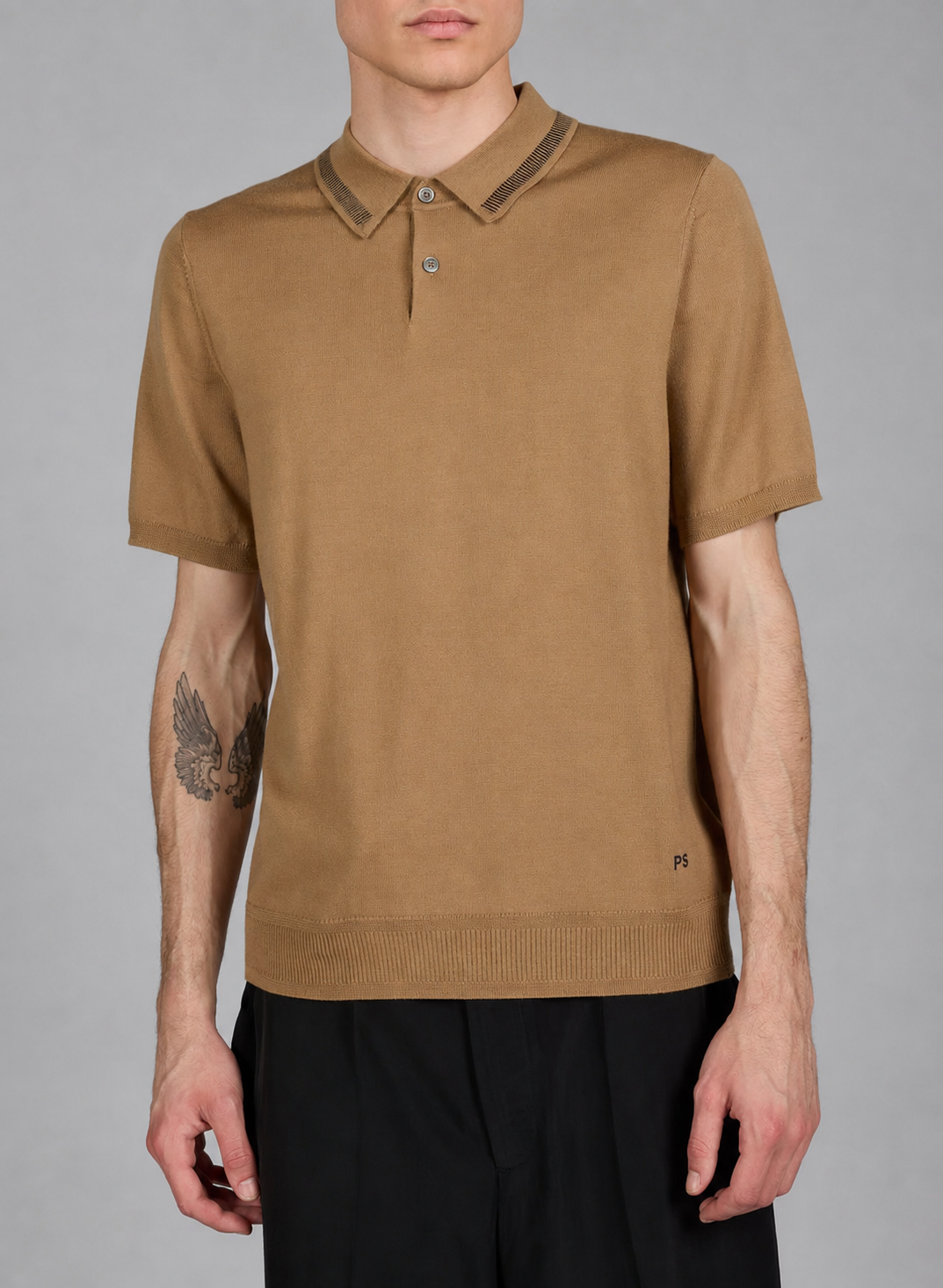Paul smith | Polo en laine mérinos - Khaki