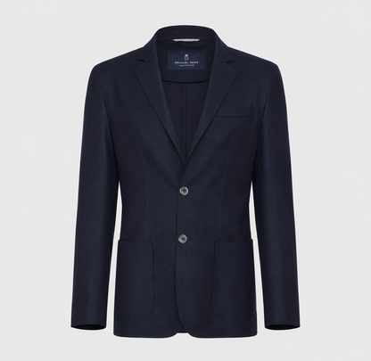 EMANUEL BERG | Blazer déconstruit en laine Loro Piana - Bleu marine