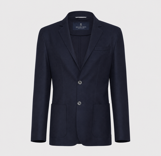 EMANUEL BERG | Blazer déconstruit en laine Loro Piana - Bleu marine