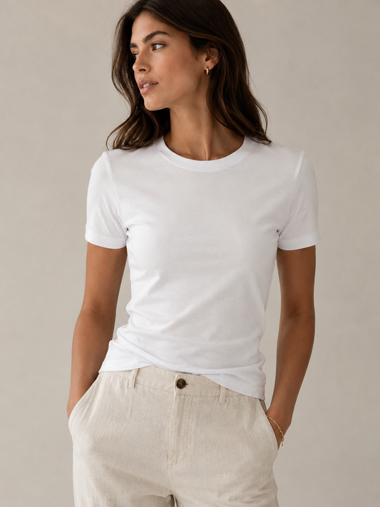 CIRCOLO 1901 |  T-shirt 'Slim Fit'|  Blanc