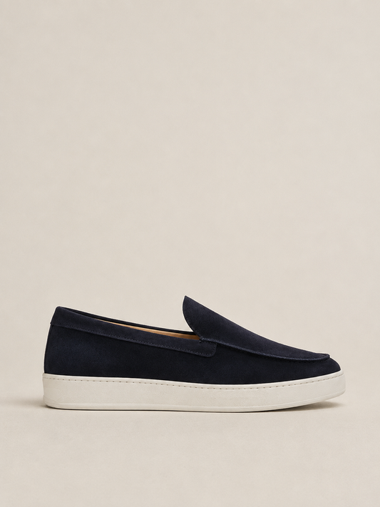 Tiger of Sweden | Mocassins en daim ''Remis'' - Bleu marin