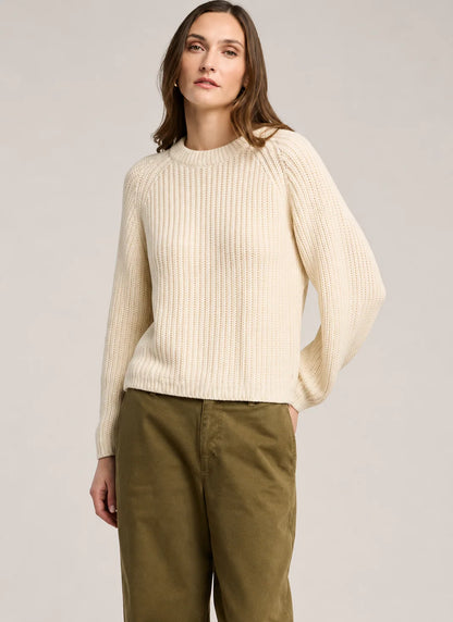 Velvet | Le pull ''Ember'' en coton Pima épais | Ivoire