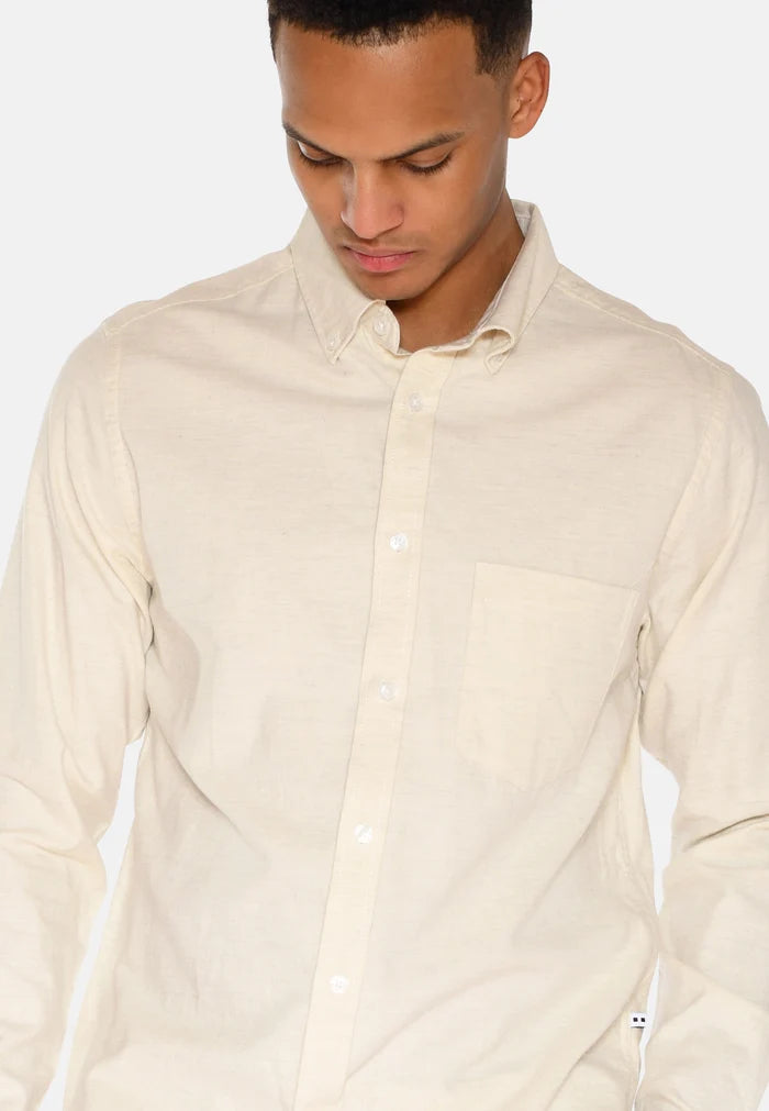 MINIMUM | Chemise à manches longues “Colt” - Lait de coco