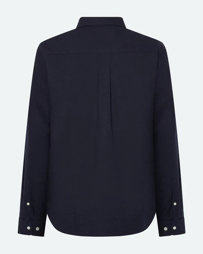 MINIMUM | Chemise à manches longues “Colt” - Bleu marin foncé
