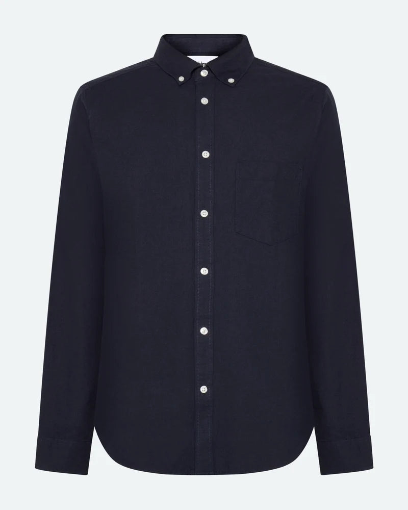MINIMUM | Chemise à manches longues “Colt” - Bleu marin foncé