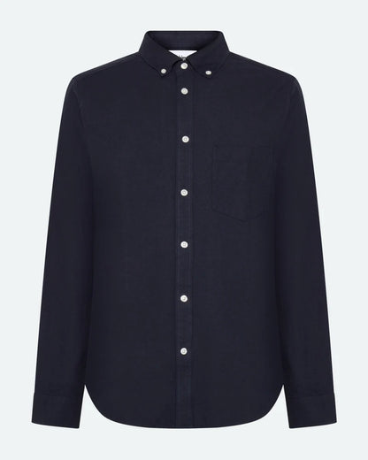 MINIMUM | Chemise à manches longues “Colt” - Bleu marin foncé