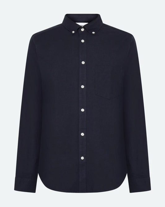 MINIMUM | Chemise à manches longues “Colt” - Bleu marin foncé