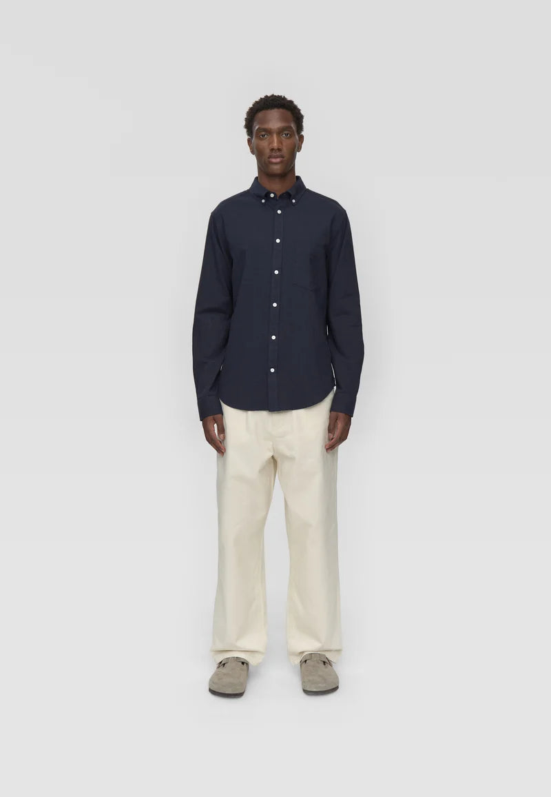 MINIMUM | Chemise à manches longues “Colt” - Bleu marin foncé